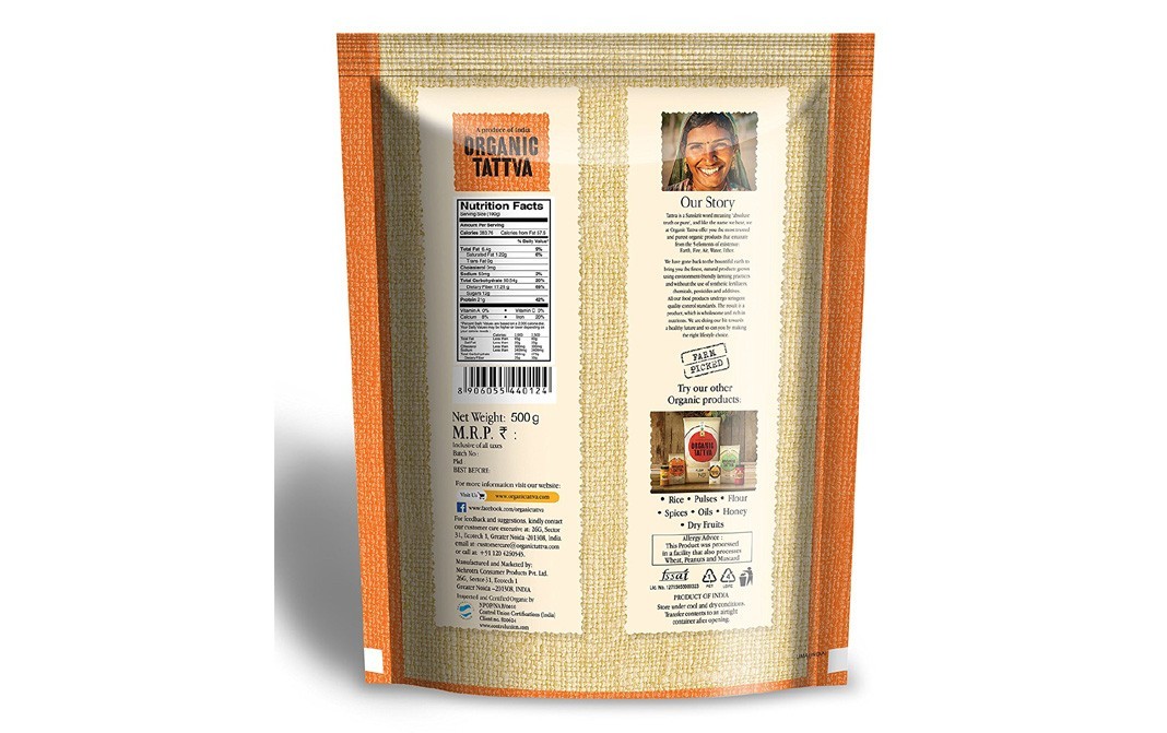 Organic Tattva Chana Dal    Pack  500 grams